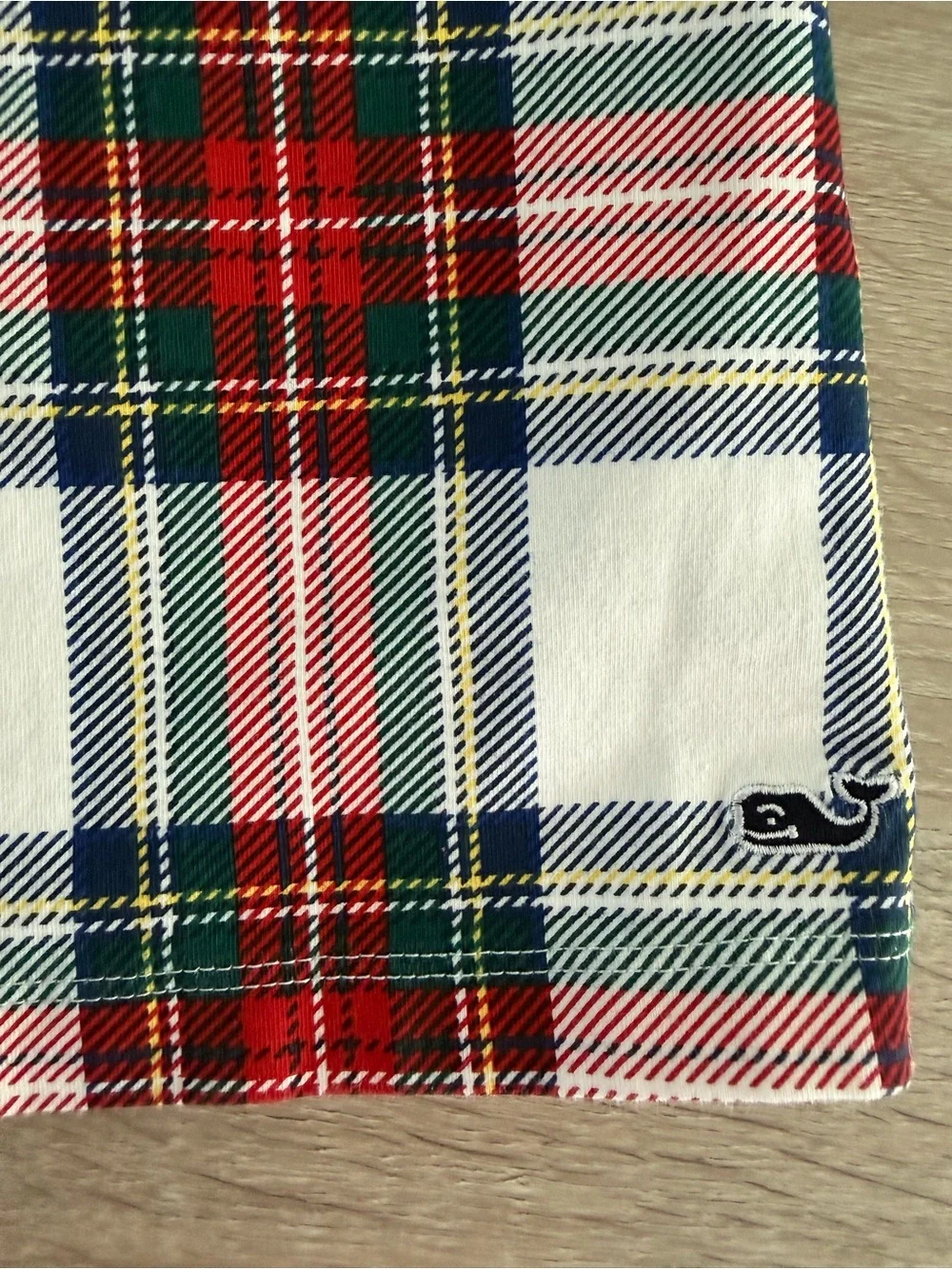 Vineyard Vines Red, White & Blue Plaid Ruffle-Sleeve Dress
